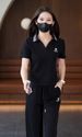 Women's Stylish Sports Suit Set Petite Chic Youthful Versatile Slimming Lapel Short Sleeve Summer New Style_ecoleips.com