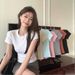Women's Clothing Style Black Round Neck Short Sleeve T-Shirt For Women Petite Slim Fit Summer Top For Formal & Casual For Women_ecoleips.com