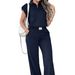 Women's Spring/Summer Short-Sleeved Two-Piece Set Fashion Trendy Casual Spot Goods_ecoleips.com