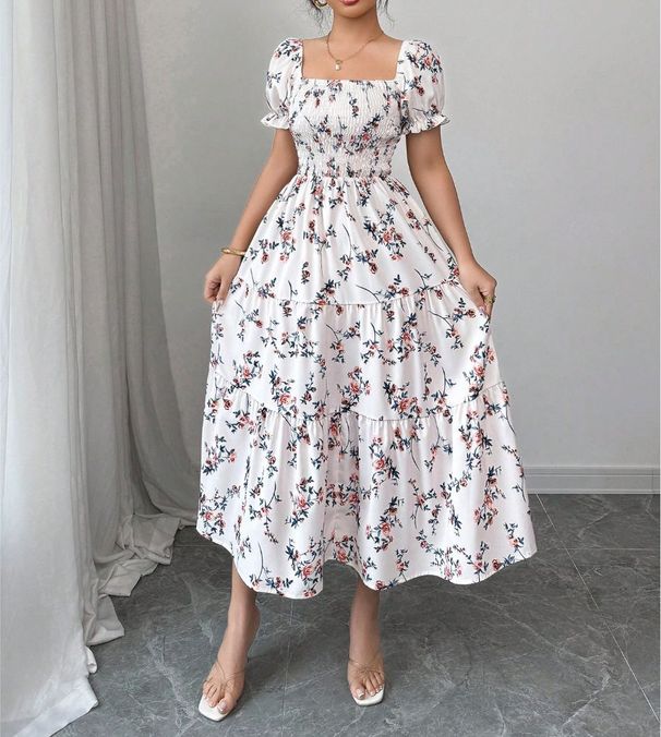 2025 Independent Station European And American New Style Printed Flared Long Dress For Women_ecoleips.com