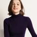 Women's Clothing High Neck Base Layer Sweater Slim Fit Long Sleeve Pullover Solid Color Elegant Autumn Winter Commute Sweater_ecoleips.com