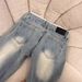Aria Basics Vintage Washed Light-Colored Flared Jeans For Women, New Spring And Autumn Style, Lace Patchwork, Low Waist, Loose Fit,_ecoleips.com