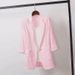 Women's Clothing Women's Linen Blazer Thin Style Summer Sun Protection Casual British White Black Outerwear_ecoleips.com