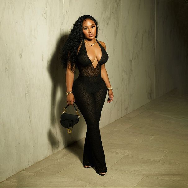 Women's Clothing Women's Sexy Halter Neck Jumpsuit Backless Deep V Neck Lace Detail European American Style Hot Selling With Shorts_ecoleips.com