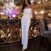 Women's Feather Tube Top Jumpsuit Fashion Sexy Spring Summer New Clothing_ecoleips.com