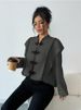 Women's Long Sleeve Shirt Ethnic Style Chinese Knot Design Casual Elegant Fashion Top for Spring/Autumn Summer_ecoleips.com