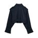 Spring 2027 Fashion European-USA Style Outerwear Women Polyester Lapel Raglan Sleeve Casual Loose Short Jacket_ecoleips.com
