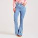 Aria Basics New European And American Cross-border Slim-fit Stretchy Fashion Light-colored Flared Women's Jeans_ecoleips.com