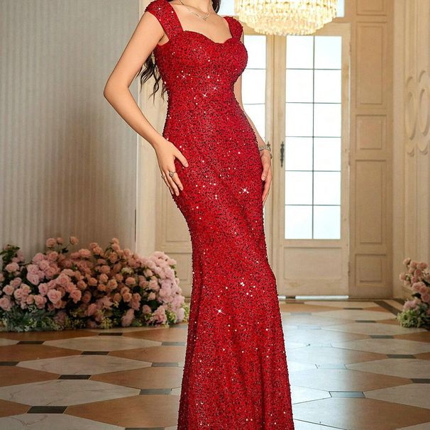 European American Foreign Trade Cross-border Wholesale Of Women's Camisole High-waisted Evening Fishtail Skirts, Long_ecoleips.com