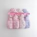 girl Cross-Border Foreign Trade Winter New Full-Print Flower Fleece-Lined Thickened Hooded Warm Girls' Vest Cotton Jacket_ecoleips.com