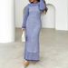 Diyun 2024 Autumn/Winter Foreign Trade Long European And American Women's Casual Color-Block Striped Long-Sleeve_ecoleips.com