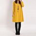 Dress Autumn And Winter Long Sleeve Pocket Solid Color Collar Casual Loose Dress Women's Vest_ecoleips.com