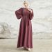 Muslim Dress Women Elegant Middle Eastern Beaded Maxi Dress With Rhinestones – Dubai Turkish Style Long Sleeve Round Neck Gown For Women_ecoleips.com
