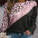 Women's Sweater Crew Neck Long Sleeve Casual Sweater Loose Large Size Printed Sweater_ecoleips.com
