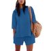 Women's Stretch Denim Shorts & Sleeveless Top Set – Breathable Summer Lounge Outfit (12 Colors, S-XXXL)_ecoleips.com