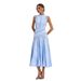 Summer New Arrival Women's round Neck Sleeveless Long Dress Elegant Lace Commuter Evening Gown European American Style_ecoleips.com