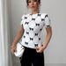 Women's Clothing Temperament T Shirt Slim Short Sleeved Milk Silk Stretch Top_ecoleips.com