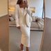 Women's Clothing Long Sleeved Two Piece Suit Casual Loose Commuter Party Set Autumn Winter With Pockets_ecoleips.com