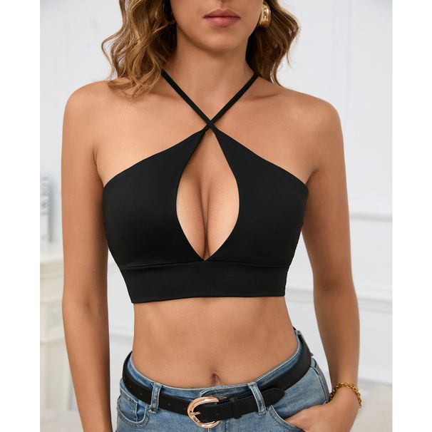 2026 European And American Popular Cross-border Women's Tank Top, Hollow-out Strap Sexy Summer Top For Women_ecoleips.com