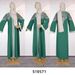 Women's Clothing Modest Abaya Dress Elegant Embroidered Kaftan Long Sleeve V-Neck Tunic & A-Line Skirt (L-2XL, Polyester, Loose Fit, Dubai-Inspired)_ecoleips.com