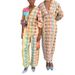 Summer Women's Elegant Casual Pants Suit V Neck Printed Lantern Sleeve Top And Pants Set Commuter Wear_ecoleips.com