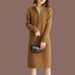 K Long-sleeved Sweater Dress With A New Thickened Knitted Base Layer For Women, Suitable As An Inner Garment Under A Coat Or Dress_ecoleips.com