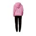 Women's Fashionable Casual Street Dance Sweatshirt And Sweatpants Set Autumn Winter Warm PWR Pattern Print Girl Outfit_ecoleips.com