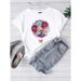 Cross-border Supply Of Summer Women's Floral Short-sleeve T-shirts Wholesale_ecoleips.com