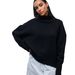 050 Cross-Border Women's Fashion New Hot-Selling European And American Loose Half-Turtleneck Autumn Winter_ecoleips.com