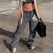 Women's Clothing 1103 new street hot girl fashion trend print sports casual sweatpants_ecoleips.com