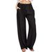 Suitable For All Seasons 2024 Plus Size Women's Loose Linen Casual Wide-Leg Pants_ecoleips.com