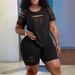 Women's Clothing Burning Flower Cutting Short Sleeved T Shirt Pants Two Piece Suit_ecoleips.com