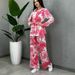 Women's Clothing Digital Printing Suits Long Sleeves Loose Lace Up Spring And Summer Fashion Casual Two Piece Suits_ecoleips.com