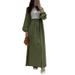 Muslim Knitwear"Modest Two-Piece Set – V-Neck Long Sleeve Top With Flowy Midi Skirt (XS-XXXL)"_ecoleips.com