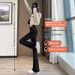 2025 Spring/Summer New Black Flared Pants For Women, Popular High-Waisted Slimming Autumn Petite Micro-Flare Jeans_ecoleips.com