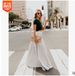 Summer 2025 New Style Plus Size Mid-High Waist Pleated Women's Large Swing Wrinkled Long Skirt_ecoleips.com
