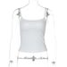 European And American Style Short Top, 2025 Spring New Model, Solid Color Slim-fit Hot Girl Fashion Camisole, Wholesale_ecoleips.com