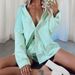 Women's Summer Beach Sportswear Two Piece Set Striped Shirt And Top Shorts Outfit_ecoleips.com