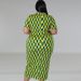 Women's Clothing Plus Size Women's Button Down Cardigan Plaid Short Sleeved Long Dress Style Collar For Formal & Casual For Women_ecoleips.com