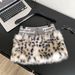 Elegant Fashionable Women's Mini Skirt Letter Print Patchwork Leopard Print Fur Sexy New Instagram Worthy Trendy Niche_ecoleips.com