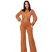 Women's Elegant Unique Lace Up Wide Leg Jumpsuit Clothing Source_ecoleips.com