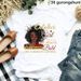 Cross-border Supply Of Vintage White Printed Girls' Short-sleeve T-shirts For Women Wholesale_ecoleips.com