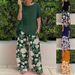 Women's Summer Fashion Casual Loose Printed Set T-Shirt And Pants Two Piece_ecoleips.com