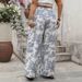 Women's Clothing Loose Printed Casual Pants Trousers_ecoleips.com