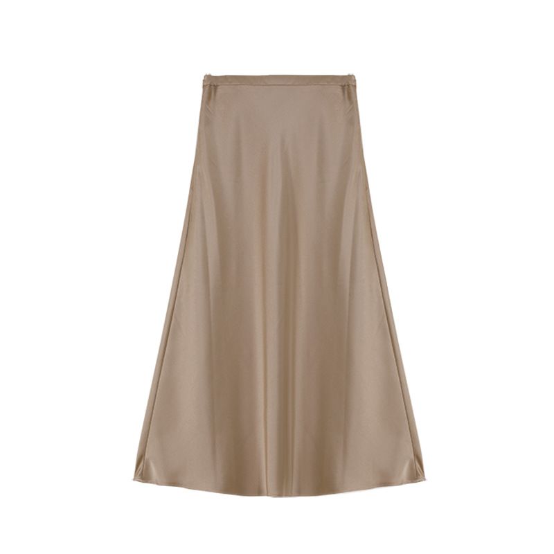 ForloveNancy Summer A-Line Polyester Pencil Skirt - High Waist Office Skirt With Elegant Drape, Comfort Stretch_ecoleips.com