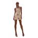 Women's Clothing Women's Sequined Printed Wrap Dress Spring Summer Stretch Casual Holiday Fashion For Formal & Casual_ecoleips.com