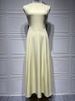 Mozision Sleeveless High Waist Sexy Midi Dress For Women Fashion Elegant Solid Pleated Club Party Long Dresses Female New_ecoleips.com