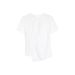 Design Sense Twisted Split Pure Cotton Short Sleeve T-Shirt For Women, Summer Korean Style Irregular Waist-Slimming Stra_ecoleips.com