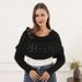 K Long Sleeve Openwork Cardigan For Women; Multi-use Knit Aran Sweater_ecoleips.com