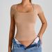 Women's Square Neck Yoga Top - Breathable Short Sleeve Workout Shirt For Running Pilates Gym Fitness, Moisture-Wicking Stretchy Activewear Tops_ecoleips.com